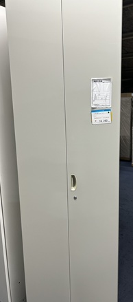 両開き書庫　W600　アイボリー