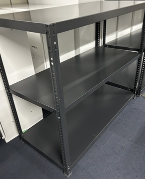 軽量棚　天地3段　ブラック