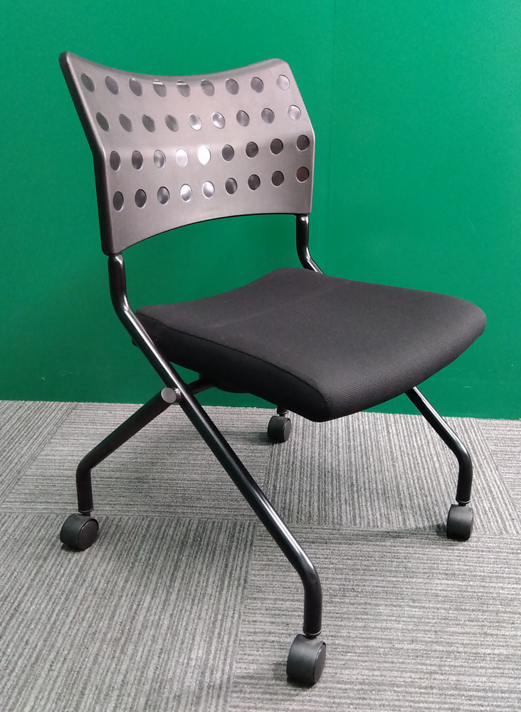 ミーティングチェア（黒）