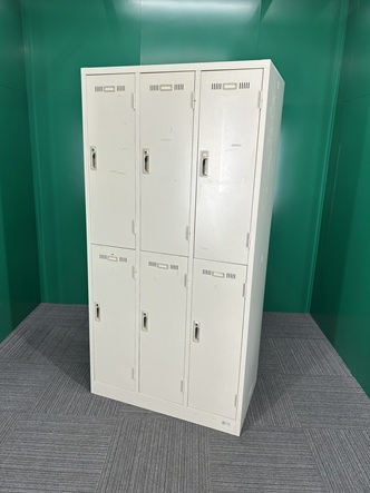 6人用ロッカー　アイボリー