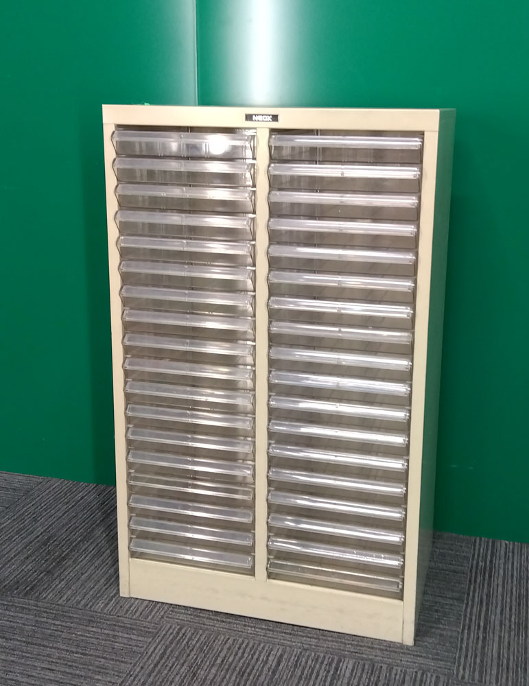 NEOX　2列クリアトレー書庫