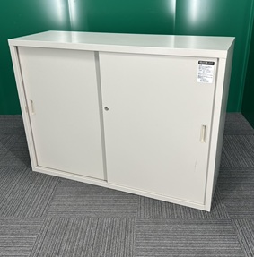 コクヨ　引き戸書庫　W1200　アイボリー