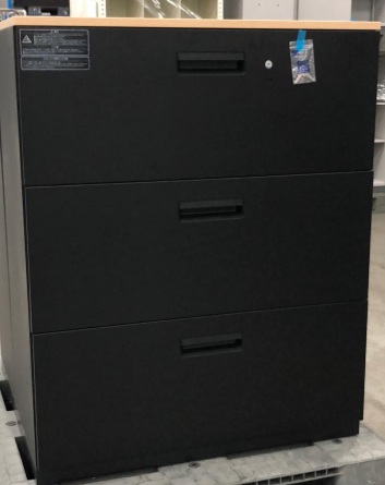 プラス　ラテラル書庫　L6　ブラック