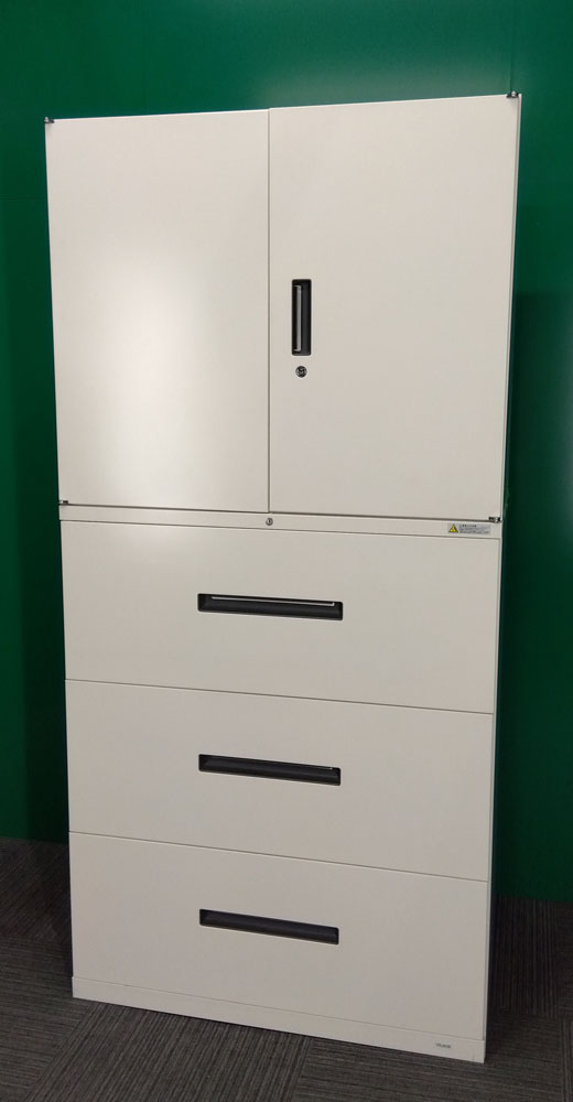 オカムラ両開きラテラル書庫