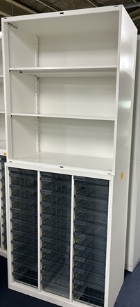 上下書庫（オープン・クリアトレー）