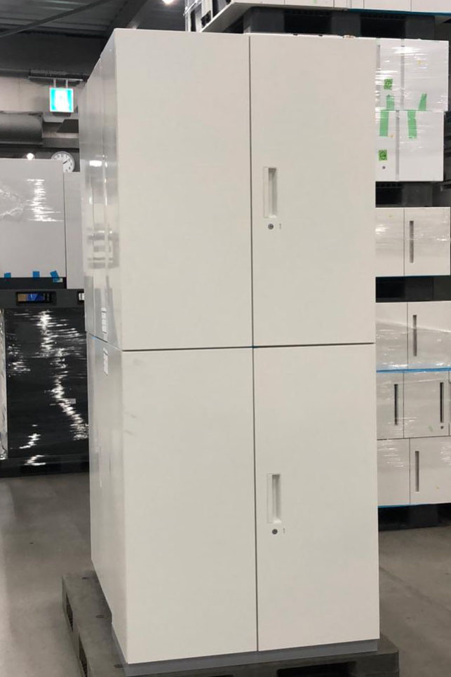 プラス両開き上下書庫